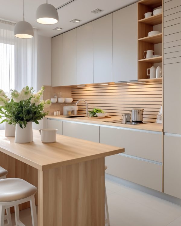 cozinha-moderna-com-decoracao-interior-e-mobiliario-contemporaneo